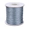 Waxed Polyester Cord, Bead Cord, Dark Gray, 0.5mm, about 169.51~174.98 Yards(155~160m)/Roll