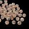 Handmade Luminous Lampwork Beads, Round, Dark Salmon, 9~10mm, Hole: 1~2mm