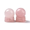 Natural Rose Quartz Display Decorations, Gemstone Sphere, Round, 30x39mm