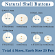 80Pcs 4 Styles Shell Buttons&nbsp;FIND-BBC0015-95A-2
