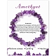 Natural Amethyst Chips Beaded Stretch Bracelets&nbsp;PW-WG309C1-15-1