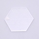アクリル板  六角  透明  60x69.5x3mm&nbsp;LS-TACR-WH0001-42C-1