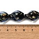 Handmade Dichroic Foil Glass Beads Strands&nbsp;DICH-U001-08A-4