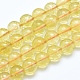 Natural Citrine Beads Strands&nbsp;G-E483-13-8mm-1