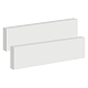 プラスチックシート  長方形  ホワイト  30.7x7.8x2.55cm&nbsp;FIND-WH0199-401C-02-1