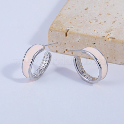 C-shaped Brass Stud Earrings&nbsp;WV3521