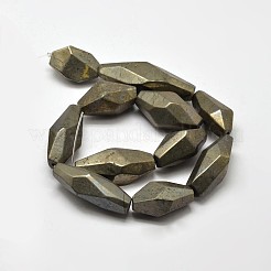 Natural Pyrite Nuggets Beads Strands&nbsp;G-F197-05