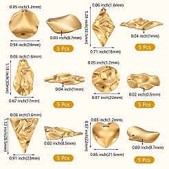 30Pcs 6 Style 304 Stainless Steel Pendant&nbsp;STAS-SZ0002-70G