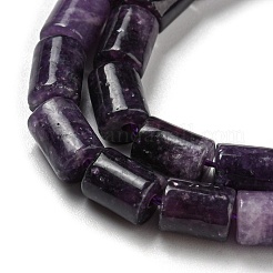 天然レピドライト/パープルマイカストーンビーズ連売り  コラム  7.5~8x6mm  穴：1.2mm  約48~50個/連  15.16''~15.31''（38.5~38.9センチメートル）&nbsp;G-Q1008-A13