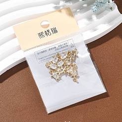 SHEGRACE Brass Clear Cubic Zirconia Charms&nbsp;XGRQ2O935-417G