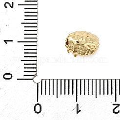ナゲスト真鍮マイクロパヴェキュービックジルコニアビーズ  18KGP本金メッキ  8.5x7x7mm  穴：1.8mm&nbsp;KK-F889-01G-07