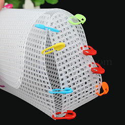DIYの長方形のプラスチックメッシュのキャンバスシート  編み物バッグかぎ針編みプロジェクトアクセサリー用  ホワイト  335x355x1mm&nbsp;PURS-PW0001-603A