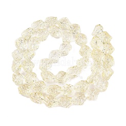 電気メッキガラスビーズセット  ナゲット  淡黄色  13.5~14x13~13.5x10mm  穴：1mm  約45個/連  24.21インチ（61.5cm）&nbsp;EGLA-N012-08F
