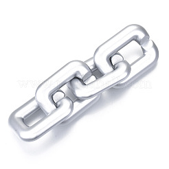 Opaque Spray Painted Acrylic Linking Rings&nbsp;OACR-S021-72A-B02