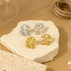 4 Pairs 2 Colors Zinc Alloy Stud Earrings&nbsp;EJEW-GO0003-06