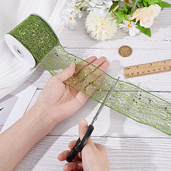 1 Roll Polyester Ribbons with Sequins&nbsp;OCOR-NB0002-48C