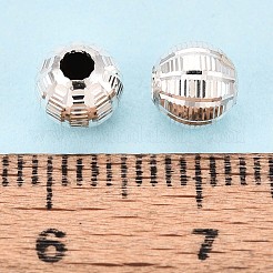 Textured 925 Sterling Silver Beads&nbsp;STER-T008-49S