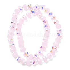 Transparent Electroplate Glass Beads Strands&nbsp;EGLA-P062-01A-HR08