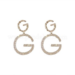 Alloy with Crystal Rhinestone Stud Dangle Earrings&nbsp;FS-WGCB81C-01