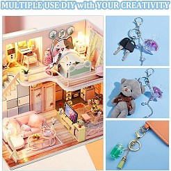 28種類のスタイルのプラスチック製ミニサンデーカップ14個  diy 粘土樹脂ミニチュア アイス クリーム カップ ペンダント  フード アクセサリーを再生します。  透明  20~60.5x25~42.5x19~50mm  穴：1.6~2mm  2個/スタイル&nbsp;KY-OC0001-16