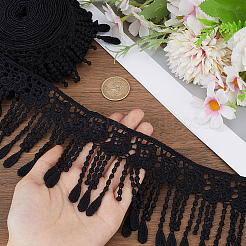 5Yards Polyester Lace Edge Trim Ribbon&nbsp;OCOR-CY0004-35A