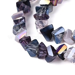 Electroplate Glass Beads Strands&nbsp;EGLA-N002-06E-01