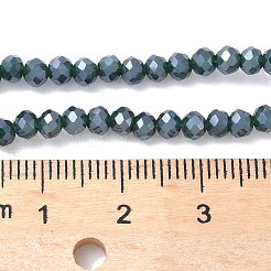 Electroplate Transparent Glass Beads Strands&nbsp;GLAA-XCP0001-60-4mm