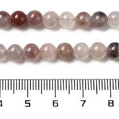 天然石ストロベリークォーツビーズ連売り  ラウンド  4~5mm  穴：1mm  約88個/連  14.96''（38センチメートル）&nbsp;G-H298-A03-02
