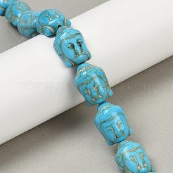 Synthetic Howlite Bead Strands&nbsp;G-P228-14A-15x20mm-01