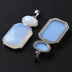 Opalite Human Body Shaped Pendants&nbsp;G-P552-03P-03