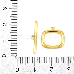 真鍮製マンテル  カドミウムフリー＆鉛フリー  長持ちメッキ  長方形  18KGP本金メッキ  3.5~13.5x14~20x1.5mm  穴：1mm&nbsp;KK-G548-28G