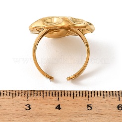 304 Stainless Steel Cuff Open Rings for Women&nbsp;RJEW-T037-01G