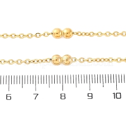 304 Stainless Steel Double Round Cable Chain Necklaces&nbsp;NJEW-C073-07G