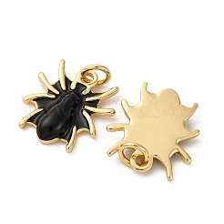 Brass Enamel Pendants&nbsp;KK-Q098-14G