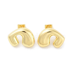 Rack Plating Brass Stud Earring&nbsp;EJEW-C078-10G