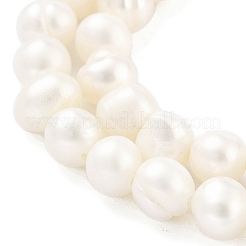 天然養殖淡水パールビーズ連売り  ポテト  ベージュ  4~4.5mm  穴：0.5mm  約38個/連  6.89~7.09（17.5~18センチメートル）&nbsp;PEAR-C003-10B