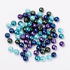 8ミリメートル多色真珠真珠ジュエリーのための真珠ビーズ  約100個/箱&nbsp;HY-PH0006-8mm-11