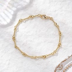 Brass Twist Bar Link  Bracelets for Women&nbsp;BJEW-JB12574