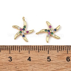 SHEGRACE Brass Colorful Cubic Zirconia Charms&nbsp;XGRQ3P172-599G