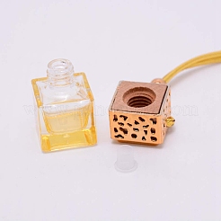 Car Hanging Air Freshener Glass Bottles&nbsp;DJEW-WH0008-10B