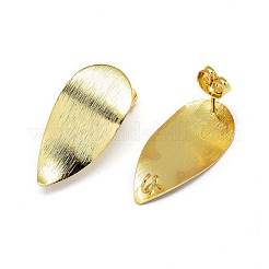 Brass Stud Earrings Findings&nbsp;KK-O123-E