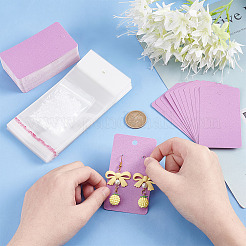 120Pcs Blank kraft Paper Earring Card Holder for Earring Display&nbsp;DIY-PH0009-96A