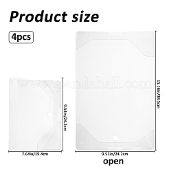 Transparent PVC Book Cover&nbsp;OFST-WH0004-105A