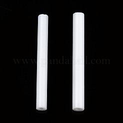 Glass Round Bugle Bea&nbsp;X-SEED-WH0005-01D