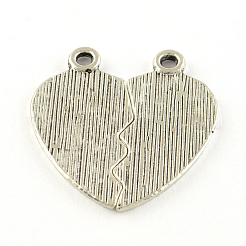 Tibetan Style Alloy Split Pendants&nbsp;TIBE-Q050-201AS-LF