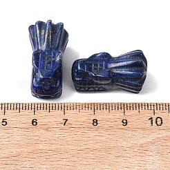 天然石ラピスラズリビーズ  竜の頭  染め  26x16.5x14.5mm  穴：2mm&nbsp;G-A222-04F