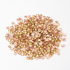 Back Plated Grade A Diamond Glass Pointed Rhinestone&nbsp;X-RGLA-SS10-023