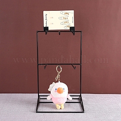 Two Layers Iron Earrings Storage Rack&nbsp;PW-WG3BB1E-01