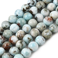 Natural Larimar Beads Strands&nbsp;GG-CBA19D6-A01-8mm
