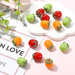 15Pcs 3 Colors Handmade Lampwork Enamel Beads&nbsp;LAMP-CJ0003-15